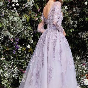 LUXURIOUS LONG SLEEVE BALL GOWN 1024